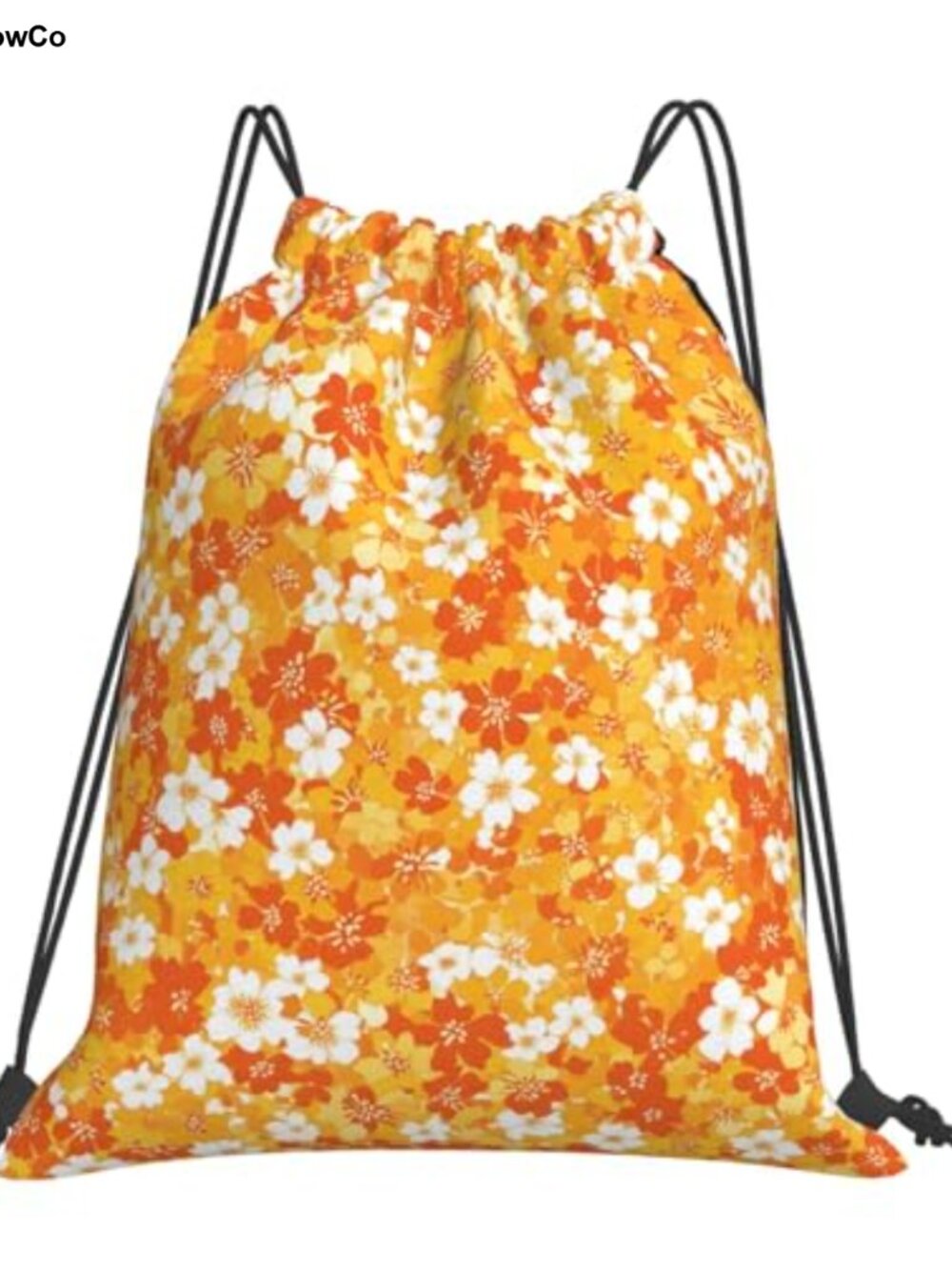 Waterproof Polyester Drawstring Bag Gym Sack Backpack Travel Yoga